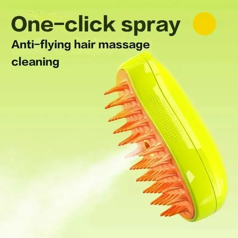 3-in-1 Pet Steamy Brush