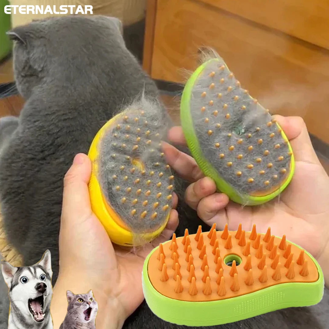 3-in-1 Pet Steamy Brush