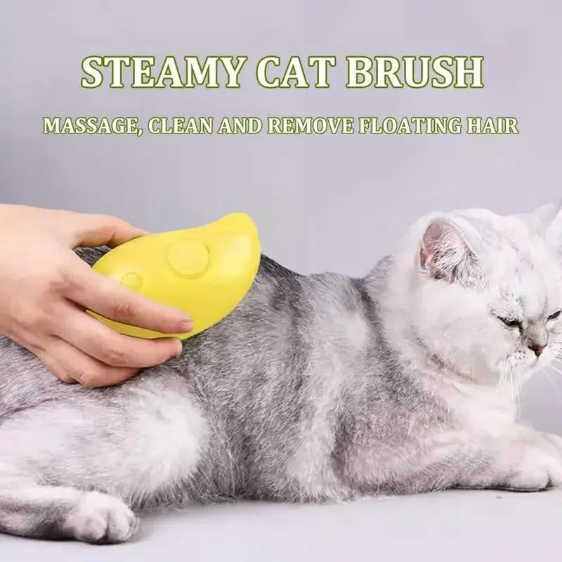 3-in-1 Pet Steamy Brush